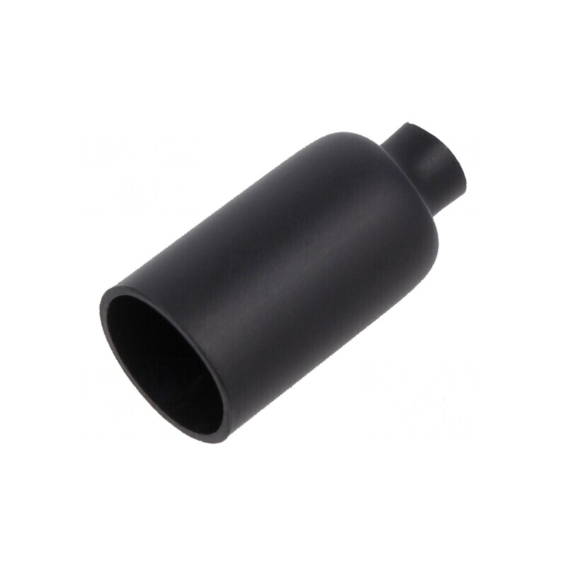 Capac termocontractabil lipit 3:1, 12.7mm, L: 38.1mm, negru, poliolefină | Electronic-mag.ro | Componente Electronice