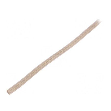 Manșon electroizolant din fibră de sticlă bej, rezistent la temperaturi între -30° și 155°C, lungime 10m | Electronic-mag.ro | C