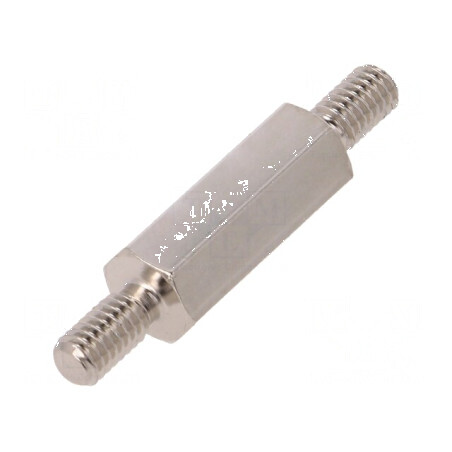 Piuliță Distanțieră Filetată 18mm cu Filet Exterior M4 Hexagonală - Accesorii pentru Proiecte Mecanice | Electronic-mag.ro | Com