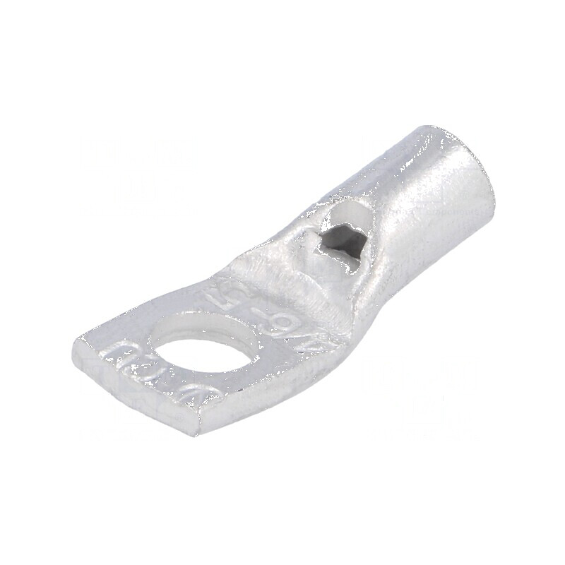 Vârf inelar tubular M5 6mm² cu cablu cositorit din cupru, crimpat pentru conexiuni electrice profesionale | Electronic-mag.ro | 