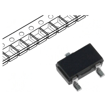 Tranzistor P-MOSFET Unipolar 60V 0.2A 200mW SC59 - Componentă Electronică de Înaltă Performanță | Electronic-mag.ro | Componente