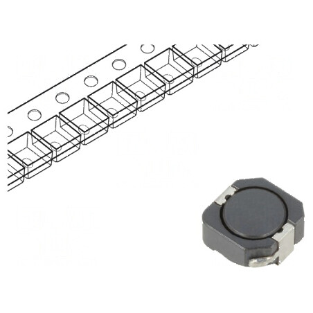 Inductor SMD 14,8uH - 3,8A, 26mΩ ±30%, curent de saturație 3,7A | Electronic-mag.ro | Componente Electronice