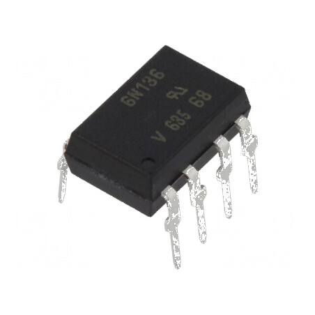 Optocuplor THT DIP8 cu 1 Canal, Ieșire cu Tranzistori, Izolație 5,3kV, Viteză 1Mbps | Electronic-mag.ro | Componente Electronice