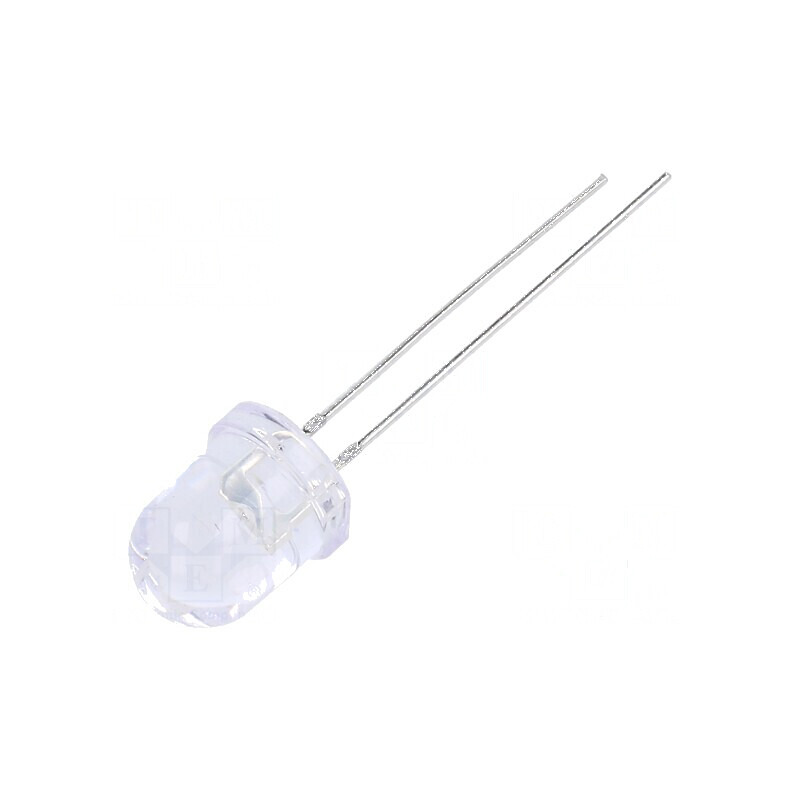 Emiţător IR 8mm Transparent cu Unghi de 50° și Lungime de Undă Maximală de 940nm - THT 20mA, 20m - Componente Electronice | Elec