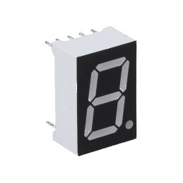 Afișaj LED 7 segmente 14,2mm 0,56 Nr.car: 1 Galben 60mcd - Display Digital pentru Proiecte Electronice | Electronic-mag.ro | Com