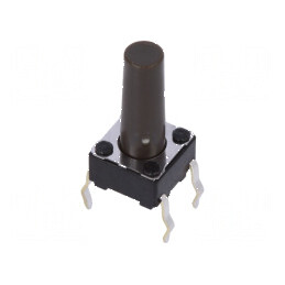 Microîntrerupător TACT SPST 0,05A/12VDC THT 1,6N 13mm - Comutator Compact pentru Proiecte Electronice | Electronic-mag.ro | Comp