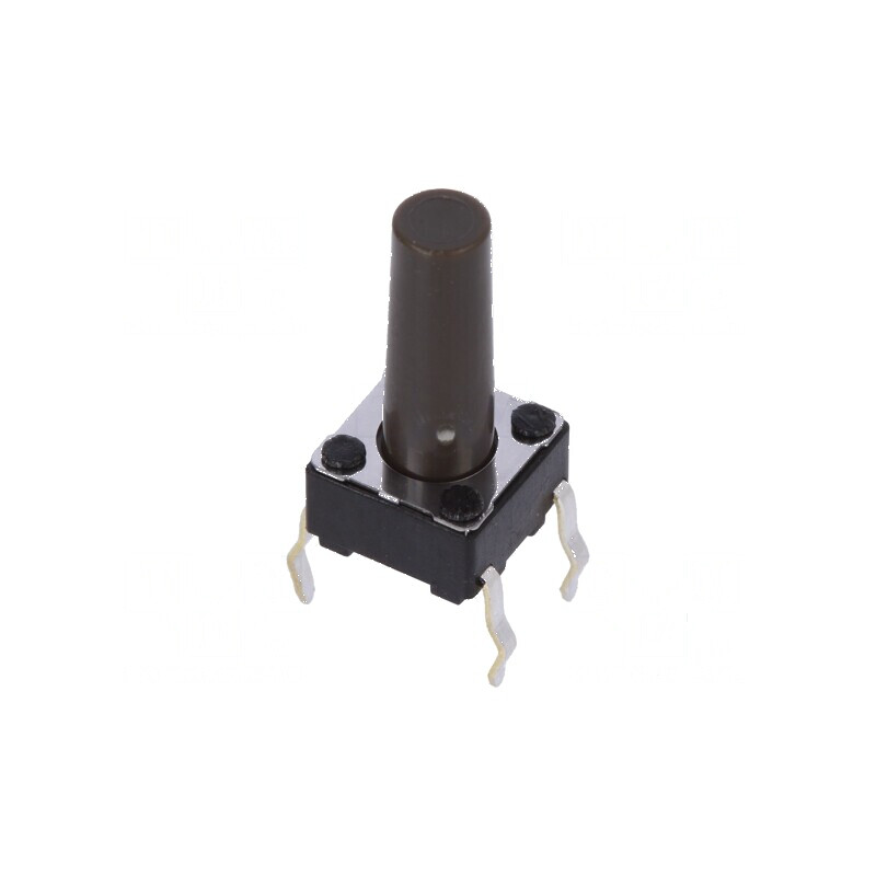 Microîntrerupător TACT SPST 0,05A/12VDC THT 1,6N 13mm - Comutator Compact pentru Proiecte Electronice | Electronic-mag.ro | Comp
