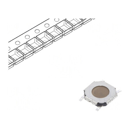 Microîntrerupător TACT SPST-NO 0,05A/12VDC SMT 2,55N - Componentă electronică de control | Electronic-mag.ro | Componente Electr
