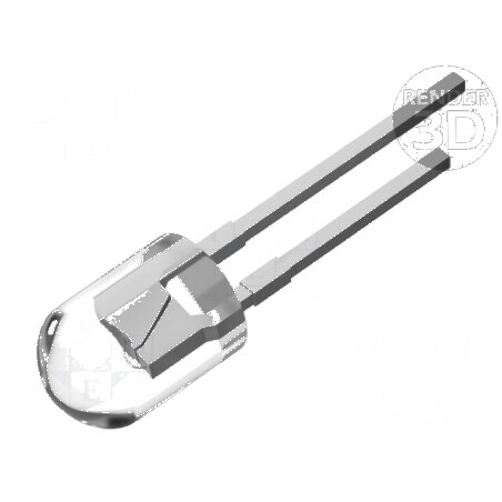 Fototranzistor 5mm cu λp max: 520nm, tensiune maximă 60V, lentilă transparentă, putere 50mW | Electronic-mag.ro | Componente Ele