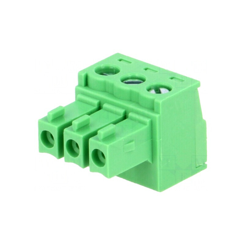 Regletă de conexiuni deconectabilă 3,81mm cu 3 piste și mufă dreaptă | Electronic-mag.ro | Componente Electronice