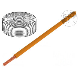 Cablu H07Z-K litat cu secțiune de 1,5mm² FRNC portocalie, pentru tensiuni de 450V/750V | Electronic-mag.ro | Componente Electron