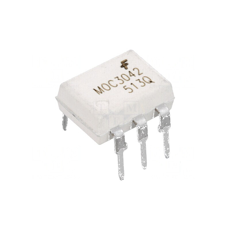 Optotriac 4,17kV MOC304XM DIP6 cu Canale 1 și Viteza de Comutare 1kV/μs | Electronic-mag.ro | Componente Electronice