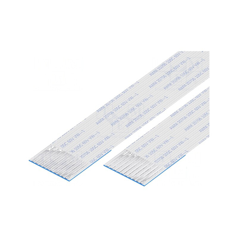 Bandă FFC Fire 10 P.Cablu 1mm L: 101mm 60V 1A - Conector Flexibil pentru Circuit Electric | Electronic-mag.ro | Componente Elect