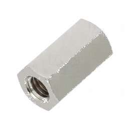 Piuliță Distanțieră Filetată 18mm cu Filet Interior M6 Hexagonală - Accesorii pentru Construcții și Îmbinări Metalice | Electron