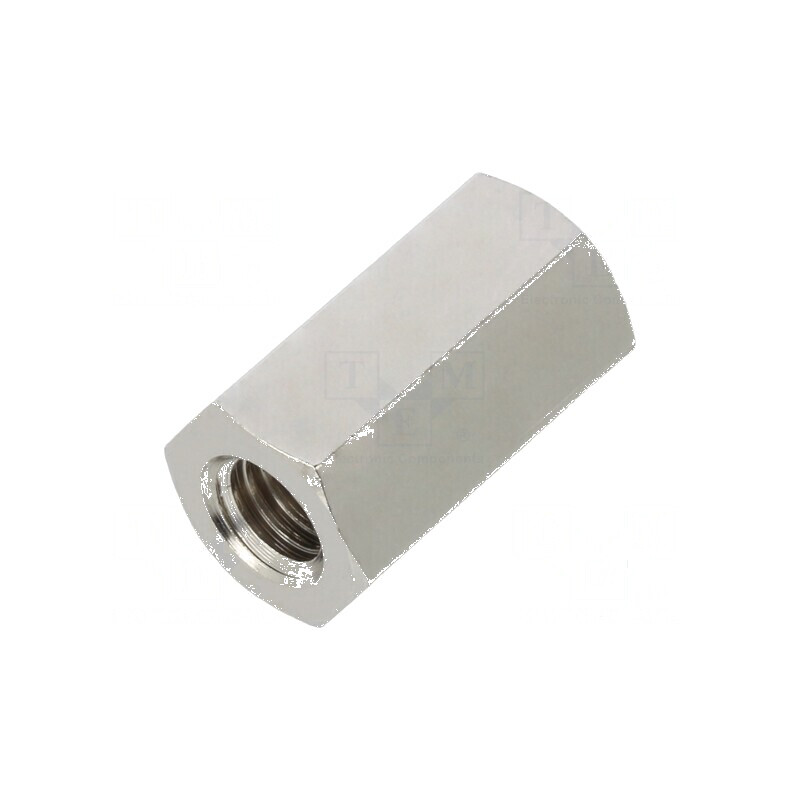 Piuliță Distanțieră Filetată 18mm cu Filet Interior M6 Hexagonală - Accesorii pentru Construcții și Îmbinări Metalice | Electron