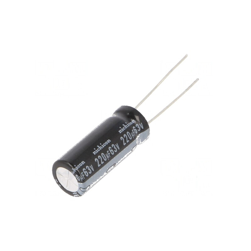 Condensator Electrolitic Low ESR THT 220uF 63VDC, Ø10x25mm, Componentă Electronică de Înaltă Performanță | Electronic-mag.ro | C