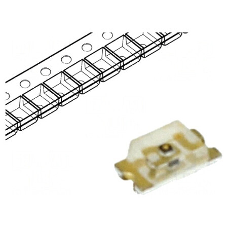 LED SMD 0603 Verde 71-450mcd 1,6x0,8x0,55mm 130° 2,8-3,6V - Diode Emisive cu Semnalizare Luminoasă | Electronic-mag.ro | Compone