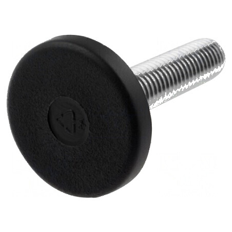 Picioruş rigid din tehnopolimer PA, ax Diametru 25mm, M8, capacitate 2500N | Electronic-mag.ro | Componente Electronice