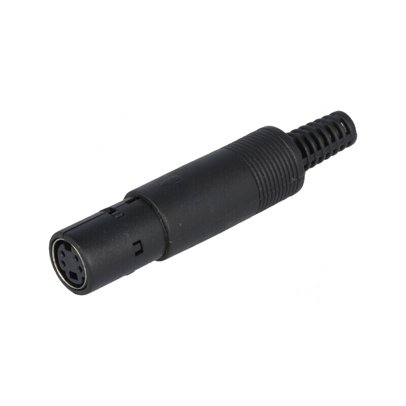 Conector DIN Mini Mufă Mamă PIN 4 pentru Lipire pe Cablu Drept - Componente Electronice | Electronic-mag.ro | Componente Electro Conector DIN Mini Mufă Mamă PIN 4 pentru Lipire pe Cablu Drept - Componente Electronice | Electronic-mag.ro | Componente Electro
