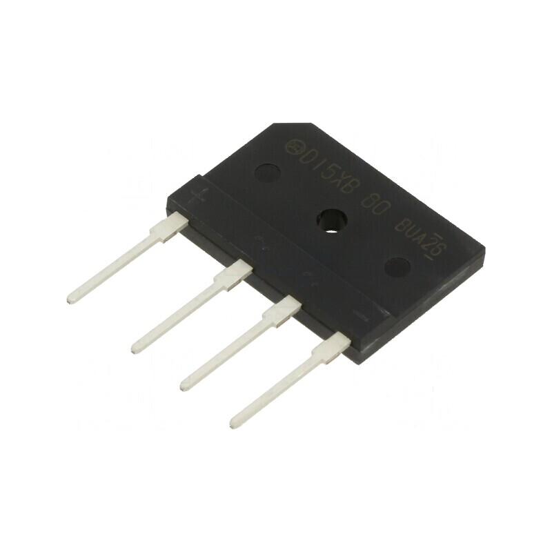 "Punte Redresoare Monofazată Urmax, 800V, 15A, 200A Ifsm - Soluție Eficientă pentru Redresare" | Electronic-mag.ro | Componente 