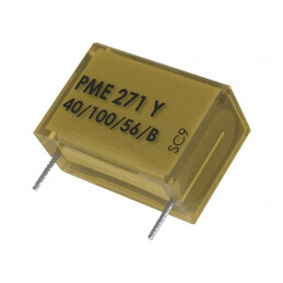Condensator de hârtie Y2 4,7nF 250VAC cu Raster de 10,2mm ±20% THT - Componentă electronică de calitate | Electronic-mag.ro | Co