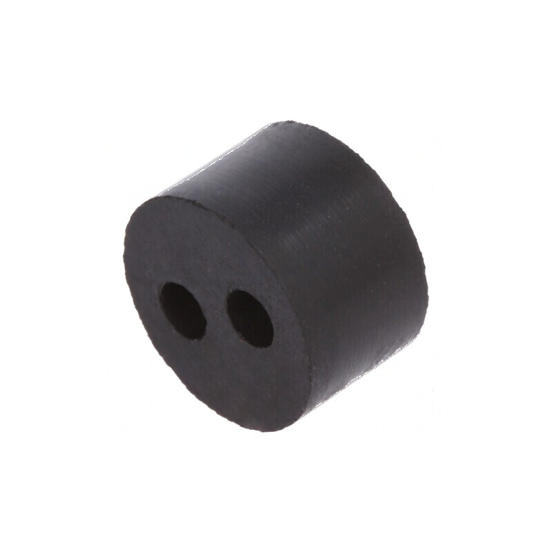 Insert pentru presetupă 3mm M16 IP54 din cauciuc NBR cu 2 orificii | Electronic-mag.ro | Componente Electronice