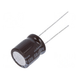 Condensator Electrolitic Low ESR THT 68uF 80VDC Ø12,5x15mm - Componentă Electronică de Înaltă Performanță | Electronic-mag.ro | 