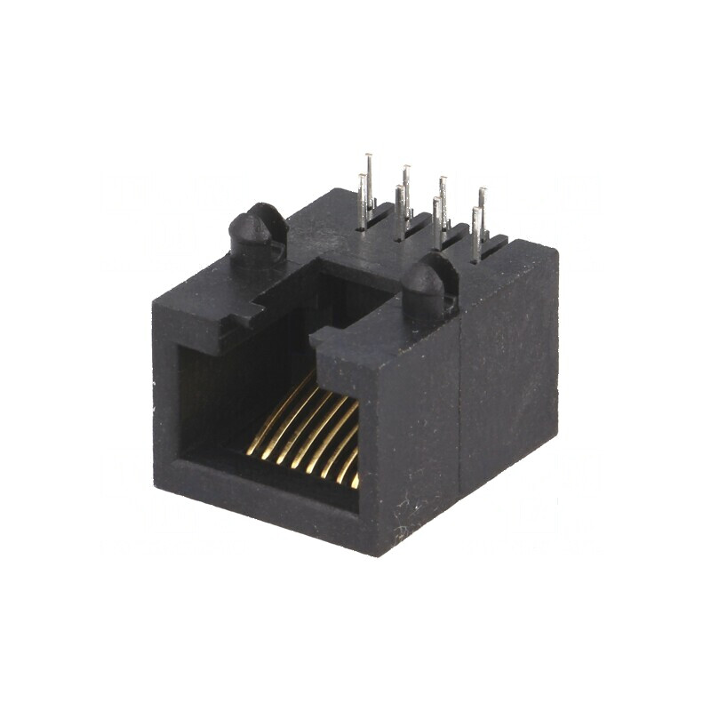 Conector RJ45 soclu 8p8c THT - PIN 8 pentru rețele de date | Electronic-mag.ro | Componente Electronice
