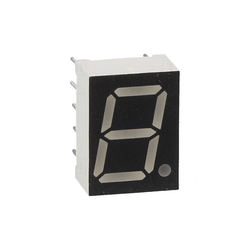 Afișaj LED cu 7 segmente 10,16mm, 0,4 Nr.car: 1, Roșie, 30mcd | Electronic-mag.ro | Componente Electronice Afișaj LED cu 7 segmente 10,16mm, 0,4 Nr.car: 1, Roșie, 30mcd | Electronic-mag.ro | Componente Electronice