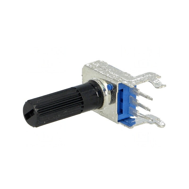 Potențiometru axial cu o singură tură 500kΩ 125mW ±20% THT 6mm - Componente electronice de calitate superioară | Electronic-mag.