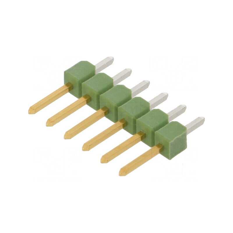 Conector AMPMODU MOD II, tată, 6 pini, THT, pentru şiruri pini | Electronic-mag.ro | Componente Electronice