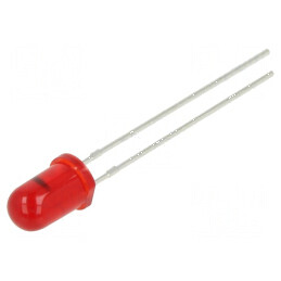 LED 5mm Roșie cu Clipire, Intensitate Lumină 400-800mcd, Unghi de 60°, Consumul de 22mA, Nr. Termic 2 | Electronic-mag.ro | Comp