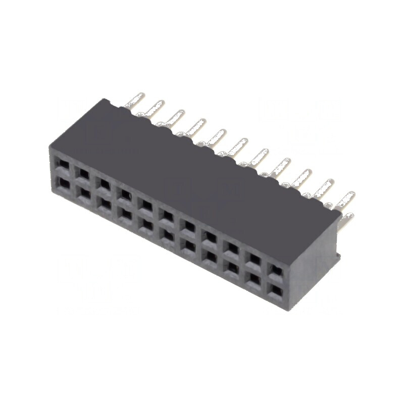 Conector şiruri pini soclu mamă 22 PIN 1,27mm THT 2x11 - Componentă electronică de conectare | Electronic-mag.ro | Componente El