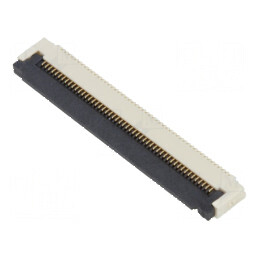 Conector FFC/FPC Orizontal ZIF SMT 50 PIN, 50V, 0.4A, Temperatură Operare -25 până la 85°C | Electronic-mag.ro | Componente Elec