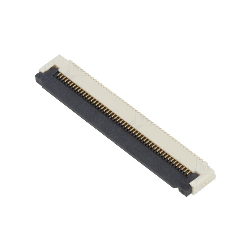 Conector FFC/FPC Orizontal ZIF SMT 50 PIN, 50V, 0.4A, Temperatură Operare -25 până la 85°C | Electronic-mag.ro | Componente Elec