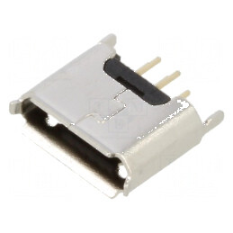 Conector USB B Micro Soclu THT PIN 5 Drept USB 2.0 1.8A - Componentă Electronică pentru Proiecte DIY | Electronic-mag.ro | Compo