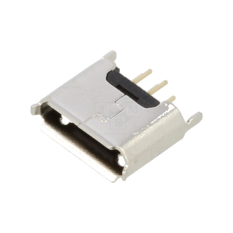Conector USB B Micro Soclu THT PIN 5 Drept USB 2.0 1.8A - Componentă Electronică pentru Proiecte DIY | Electronic-mag.ro | Compo