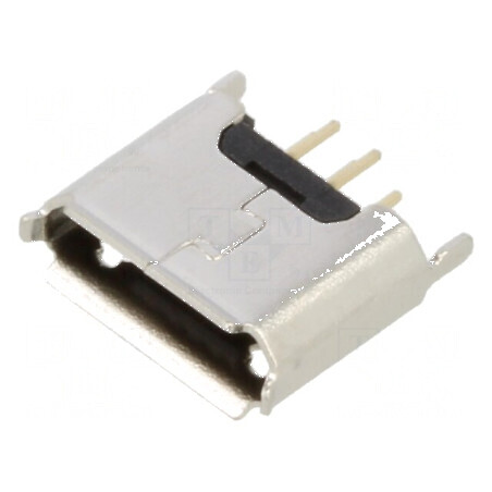 Conector USB B Micro Soclu THT PIN 5 Drept USB 2.0 1.8A - Componentă Electronică pentru Proiecte DIY | Electronic-mag.ro | Compo