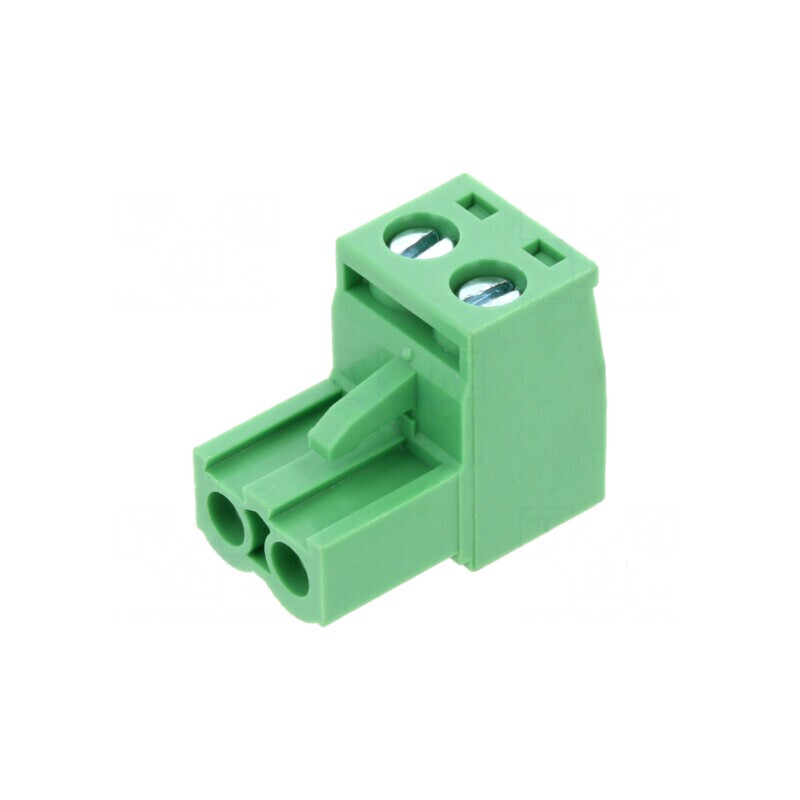Regletă de conexiuni deconectabilă 5mm cu 2 piste dreptunghiulare - Mufă de calitate superioară | Electronic-mag.ro | Componente