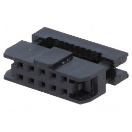 Conector IDC Mufă Mamă 10 PIN Fără Presarea Cablului - Conectori Electrice Profesionale | Electronic-mag.ro | Componente Electro