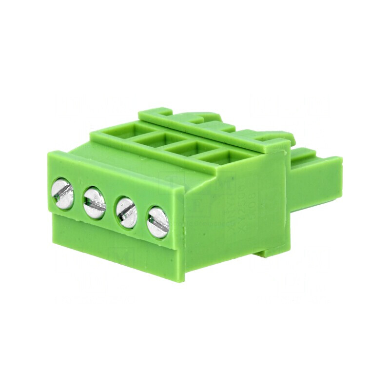 Regletă de conexiuni deconectabilă 5,08mm cu 4 piste și mufă mamă | Electronic-mag.ro | Componente Electronice