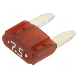 Siguranță Mini 7,5A 32VDC cu Împingere Auto, 19mm - Produs Compact pentru Protecție Electrică | Electronic-mag.ro | Componente E