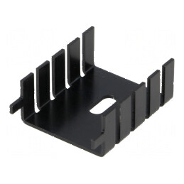 Radiator presat TO220 negru 33mm x 25,4mm x 12,7mm 20K/W - soluție de răcire eficientă | Electronic-mag.ro | Componente Electron