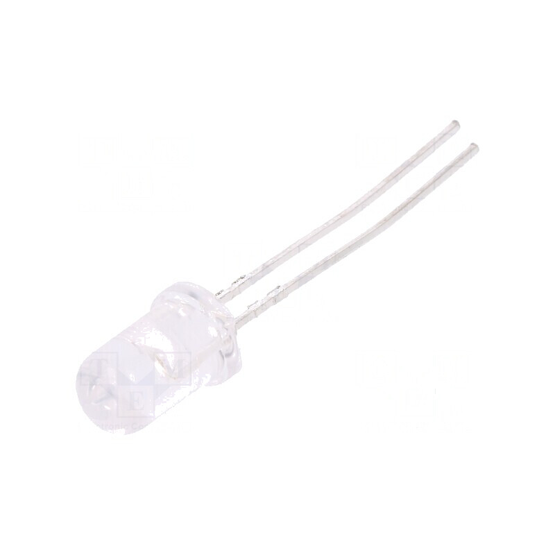 LED 5mm Roșie 4200-9300mcd 30° Convex - Lumină Sursă pentru Proiecte Electrice | Electronic-mag.ro | Componente Electronice