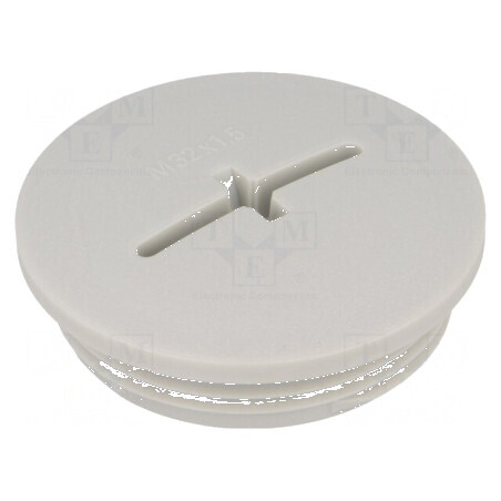 Capac de protecție M32 1,5 IP54 din poliamidă gri deschis, 8mm - Protecție pentru cabluri și conexiuni | Electronic-mag.ro | Com