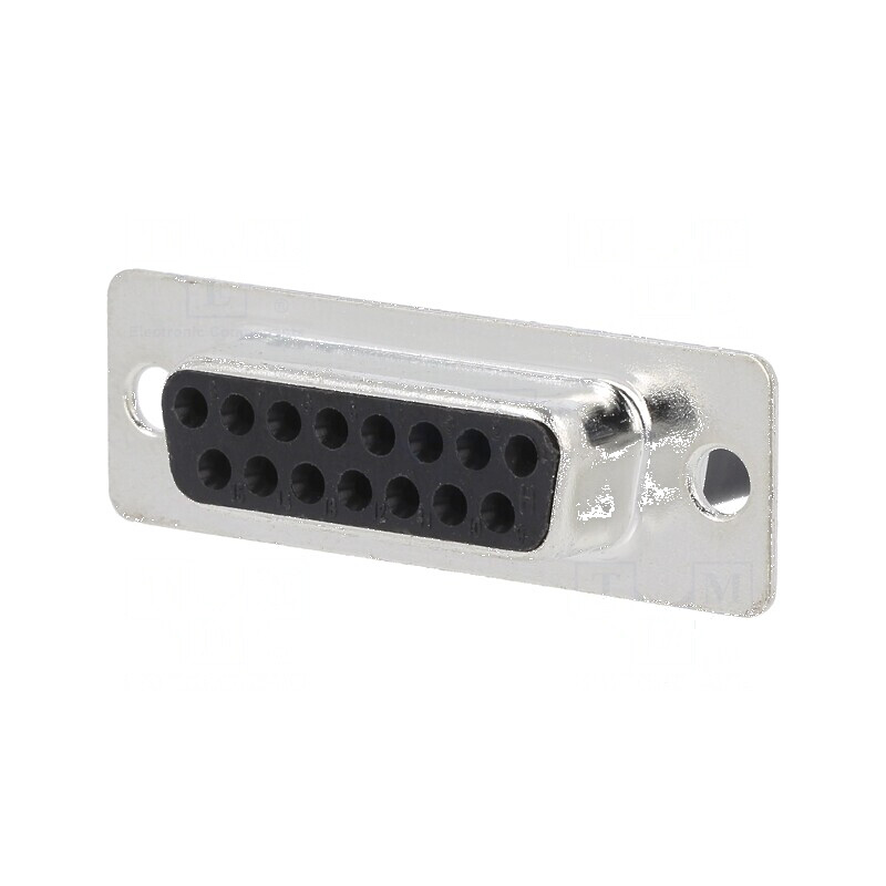 Cabo D-Sub 15 PIN Mamă Crimpat Negru - Conector Mufă pentru Aplicatii Electronice | Electronic-mag.ro | Componente Electronice