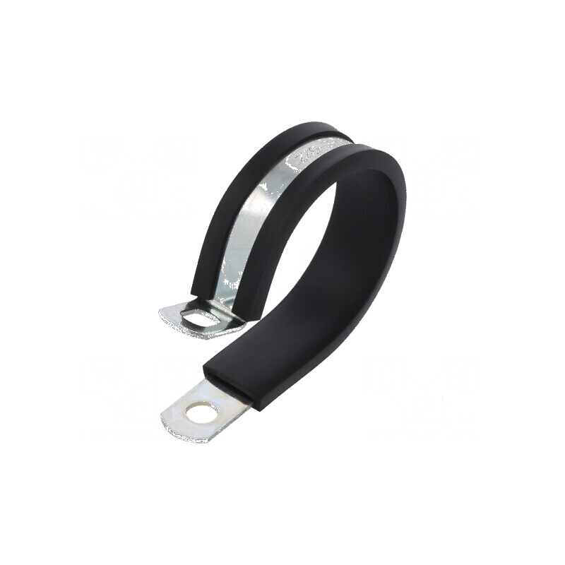 Clipsuri Øbuclă din oțel pentru montaj Ø 38,1-41mm, lățime 13mm, orificiu de montaj 6,5mm - SL W1 | Electronic-mag.ro | Componen