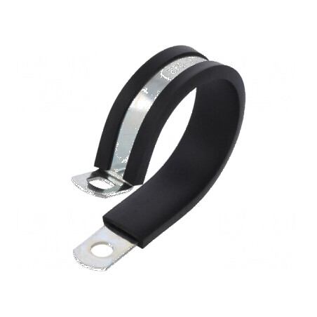 Clipsuri Øbuclă din oțel pentru montaj Ø 38,1-41mm, lățime 13mm, orificiu de montaj 6,5mm - SL W1 | Electronic-mag.ro | Componen