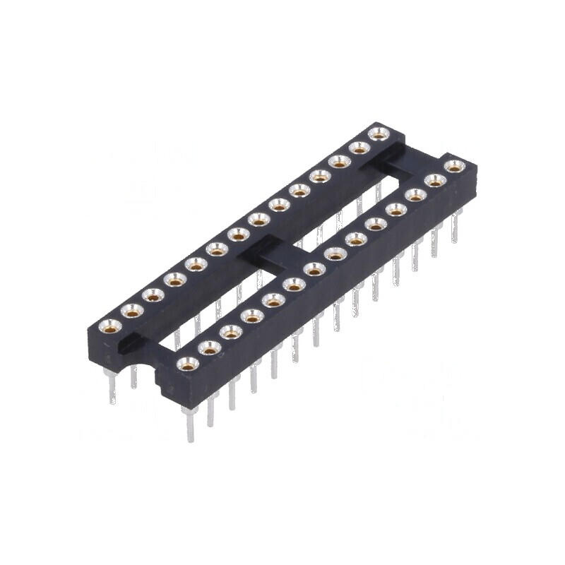 Soclu pentru circuite integrate DIP28, Raster 2,54mm, THT - Precizie în montaj | Electronic-mag.ro | Componente Electronice