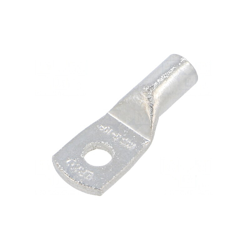 Vârf Inelar Tubular M5 10mm² Crimat pe Cablu Cositorit - Conector Electric Profesional | Electronic-mag.ro | Componente Electron